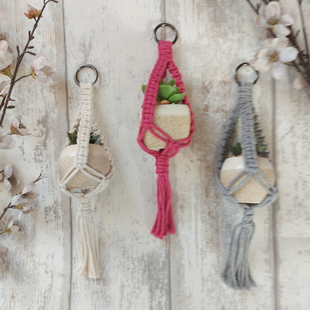 Mini Macrame Plant Holder – Christmas Gift