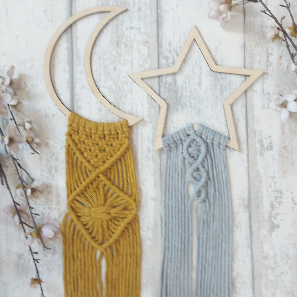 Handmade Moon Phase Wall Hanging – Christmas Gift