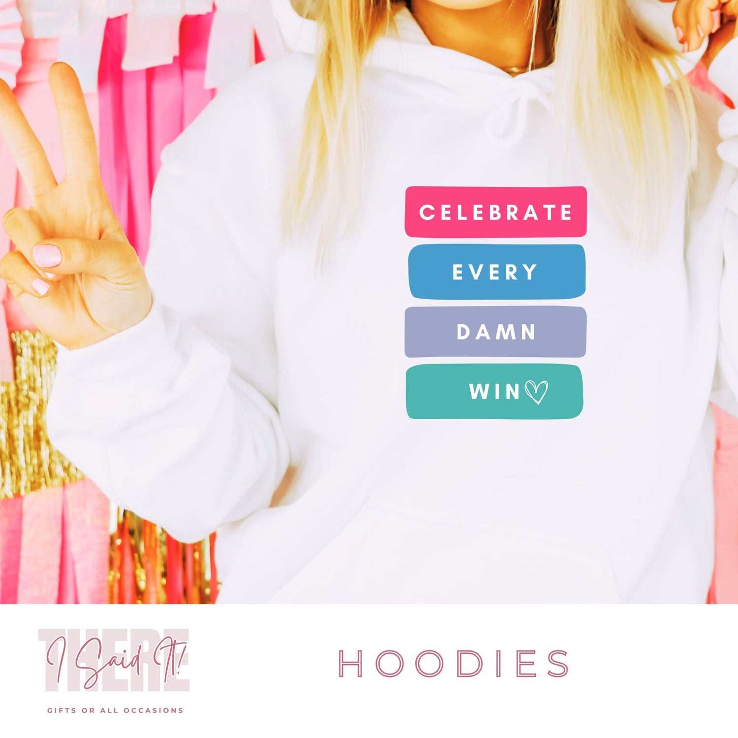 motivational quote hoodie