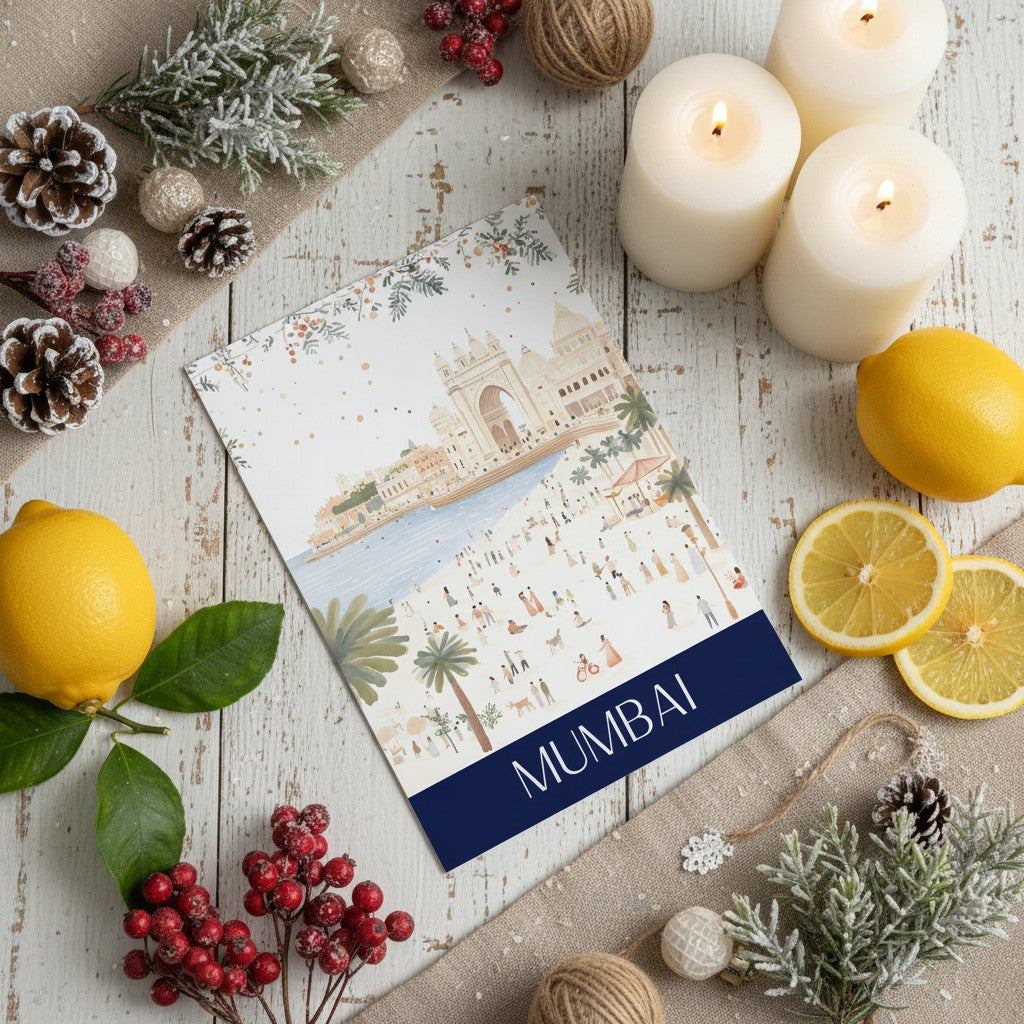 Vibrant Mumbai - Festive Christmas Card