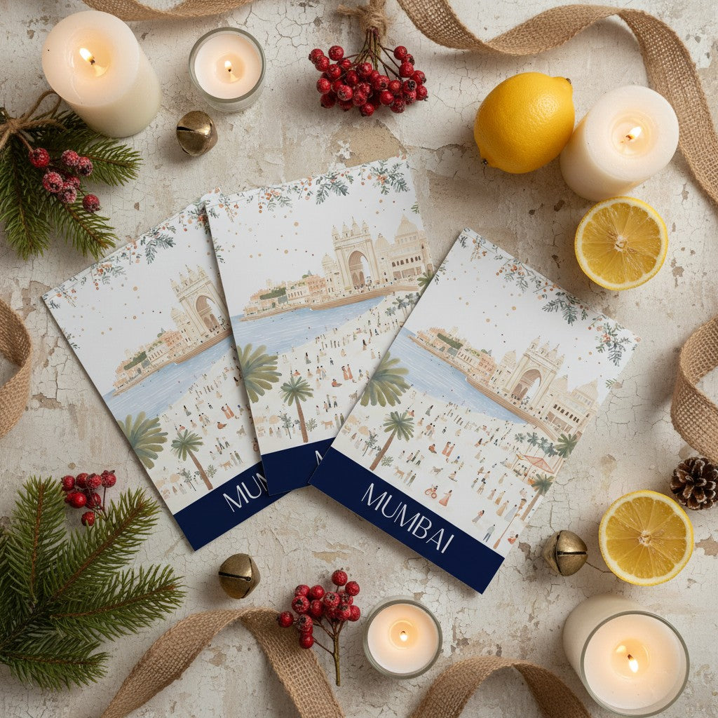 Vibrant Mumbai - Festive Christmas Card
