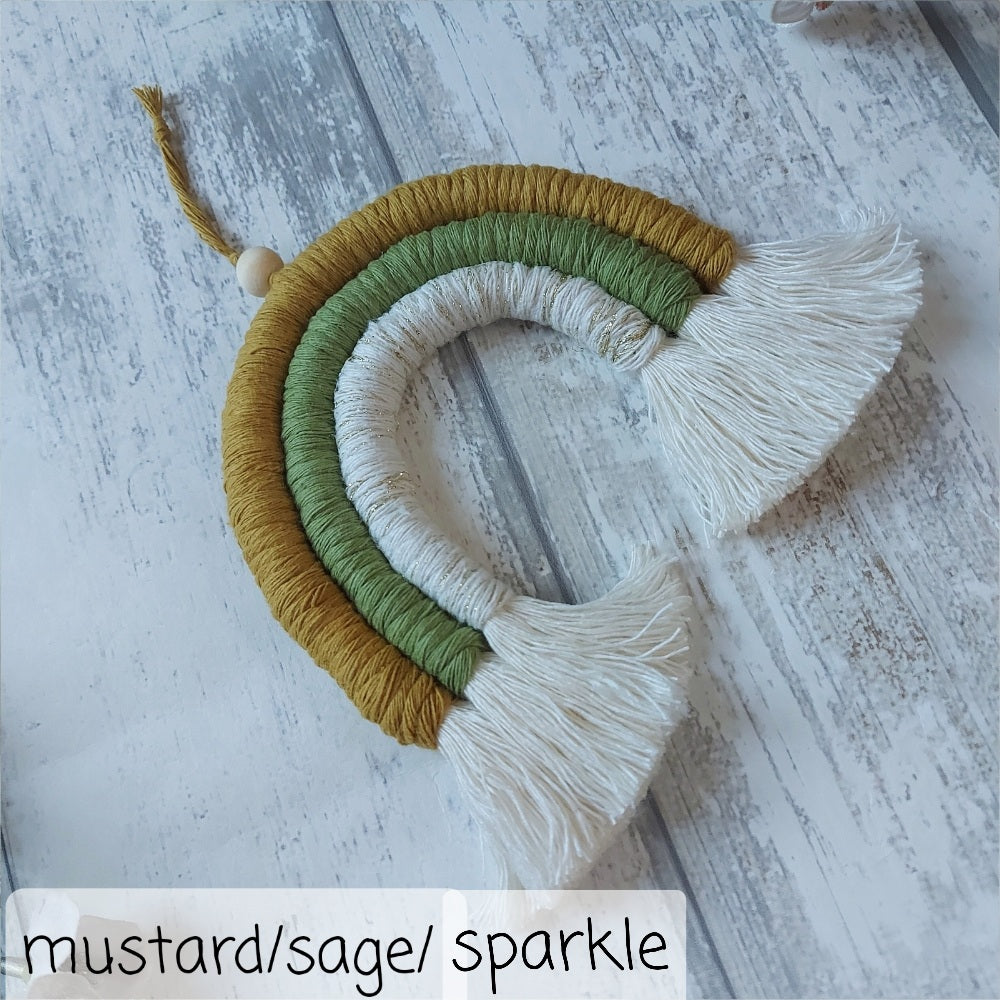 Macrame Rainbow Wall Hanging – Christmas Gift