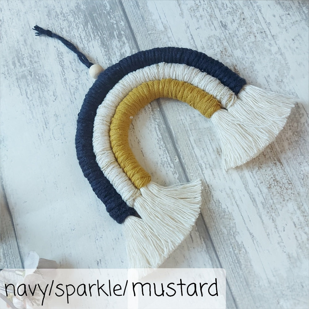 Macrame Rainbow Wall Hanging – Christmas Gift
