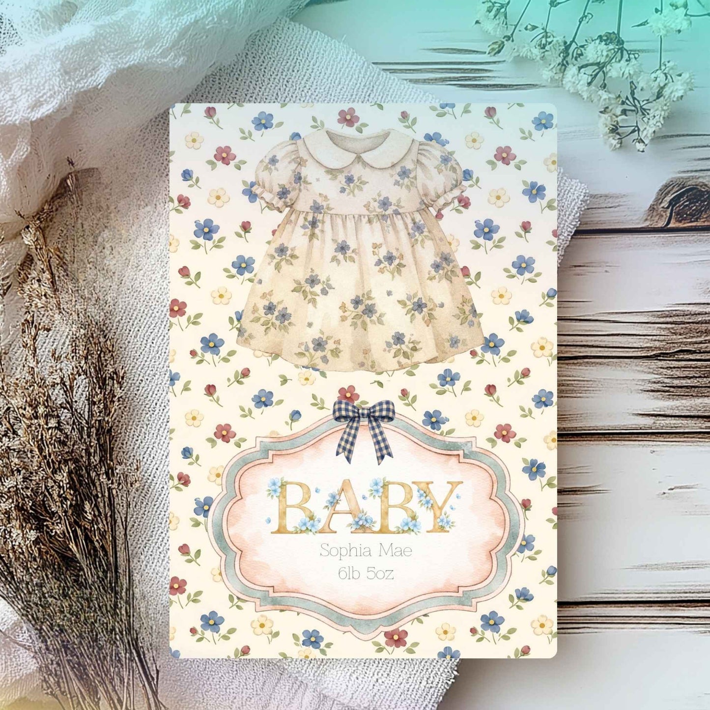 New Baby Girl Congratulations Card – Welcome The Little Princess