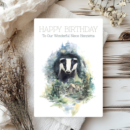 Personalised Card for Niece – Custom Greeting for a Special Girl