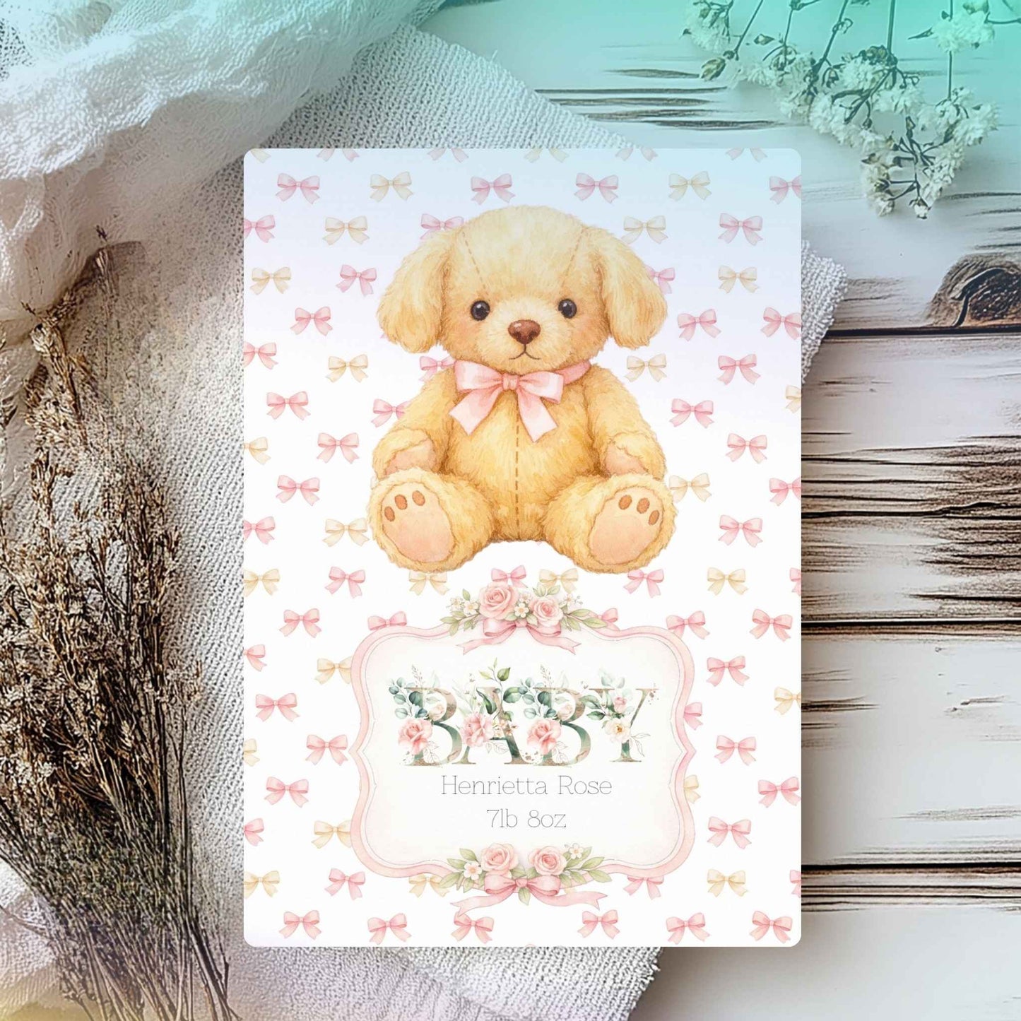 Personalised Birth Card – Celebrate New Arrivals with Custom Touch