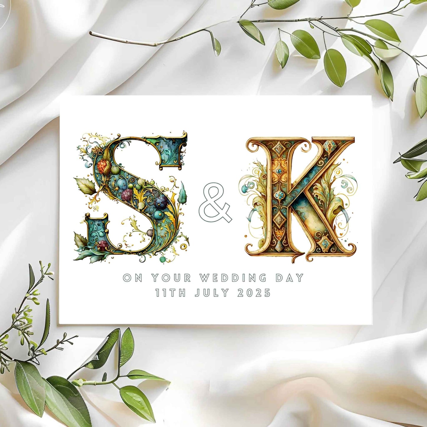 Celtic Wedding Card – Traditional Design with Personalised Option