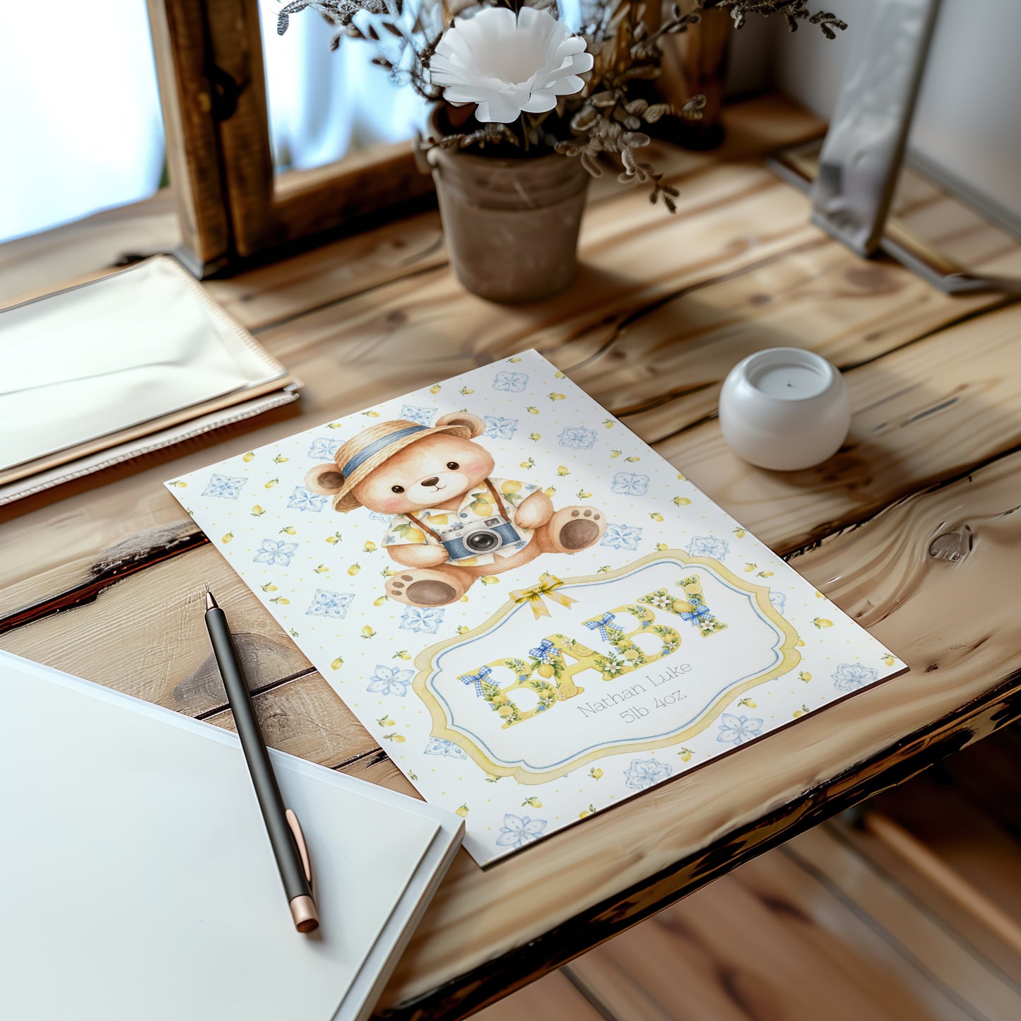 Bellissimo Baby - Italian-Inspired Newborn Greeting Card