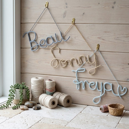 Custom Wire Name Signs – Handmade Personalised Wall Decor