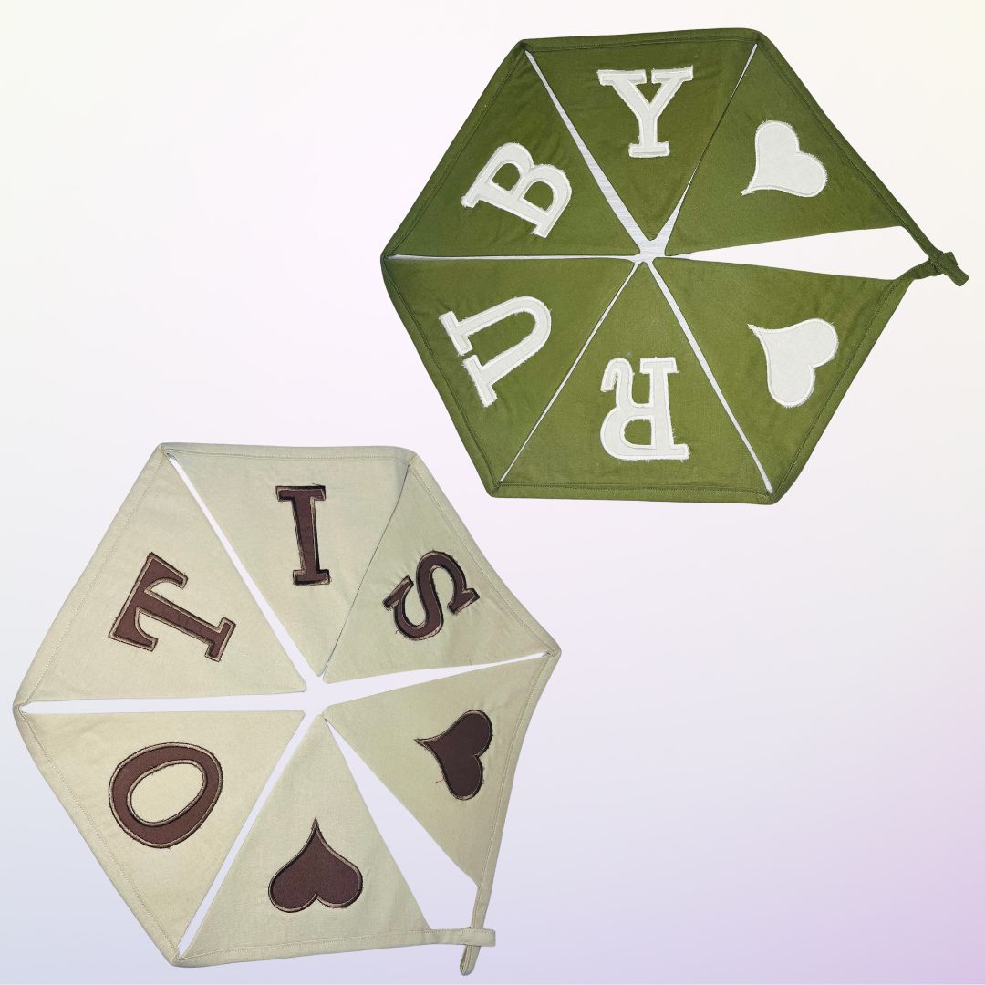 Image showing two different personalised bunting