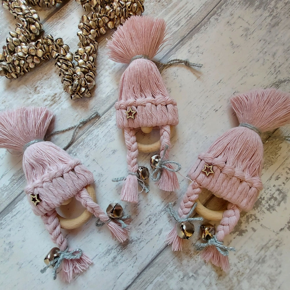 Macrame Gonk Christmas Decorations – Handmade Nordic Ornaments