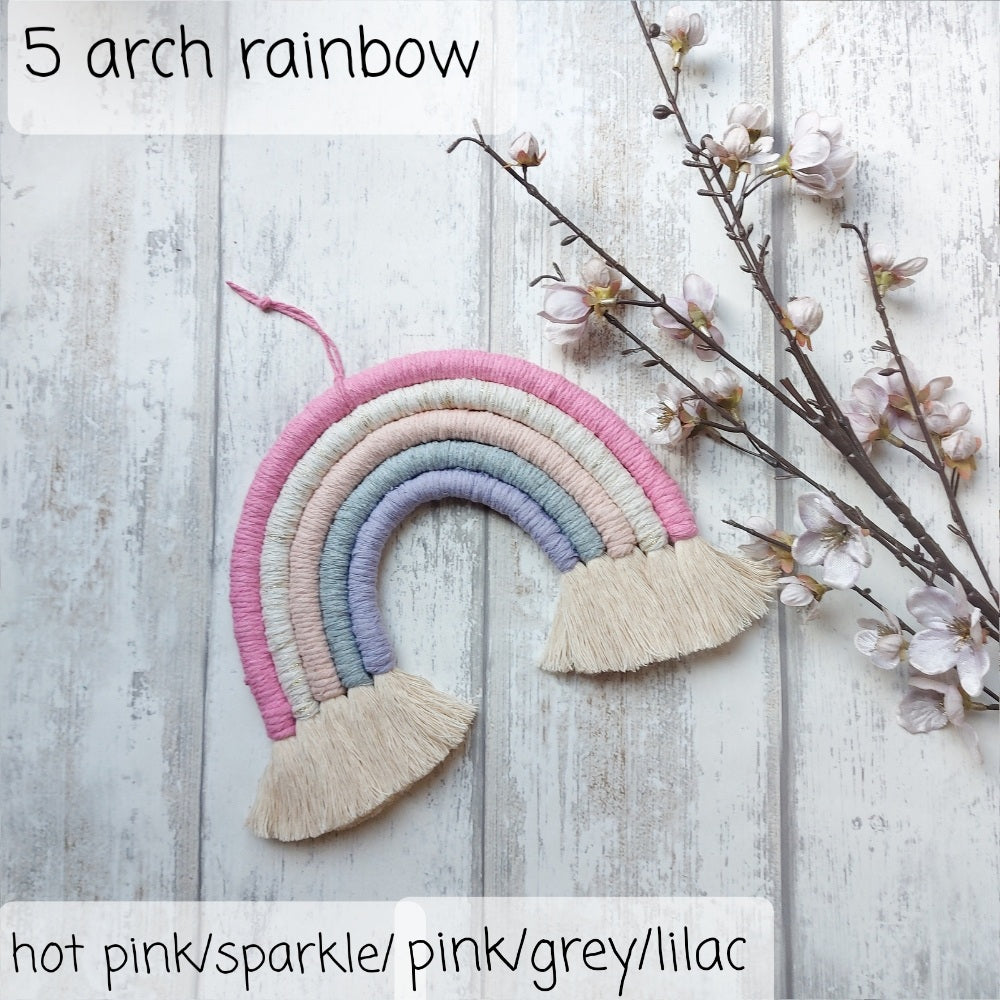 Macrame Rainbow Wall Hanging – Christmas Gift
