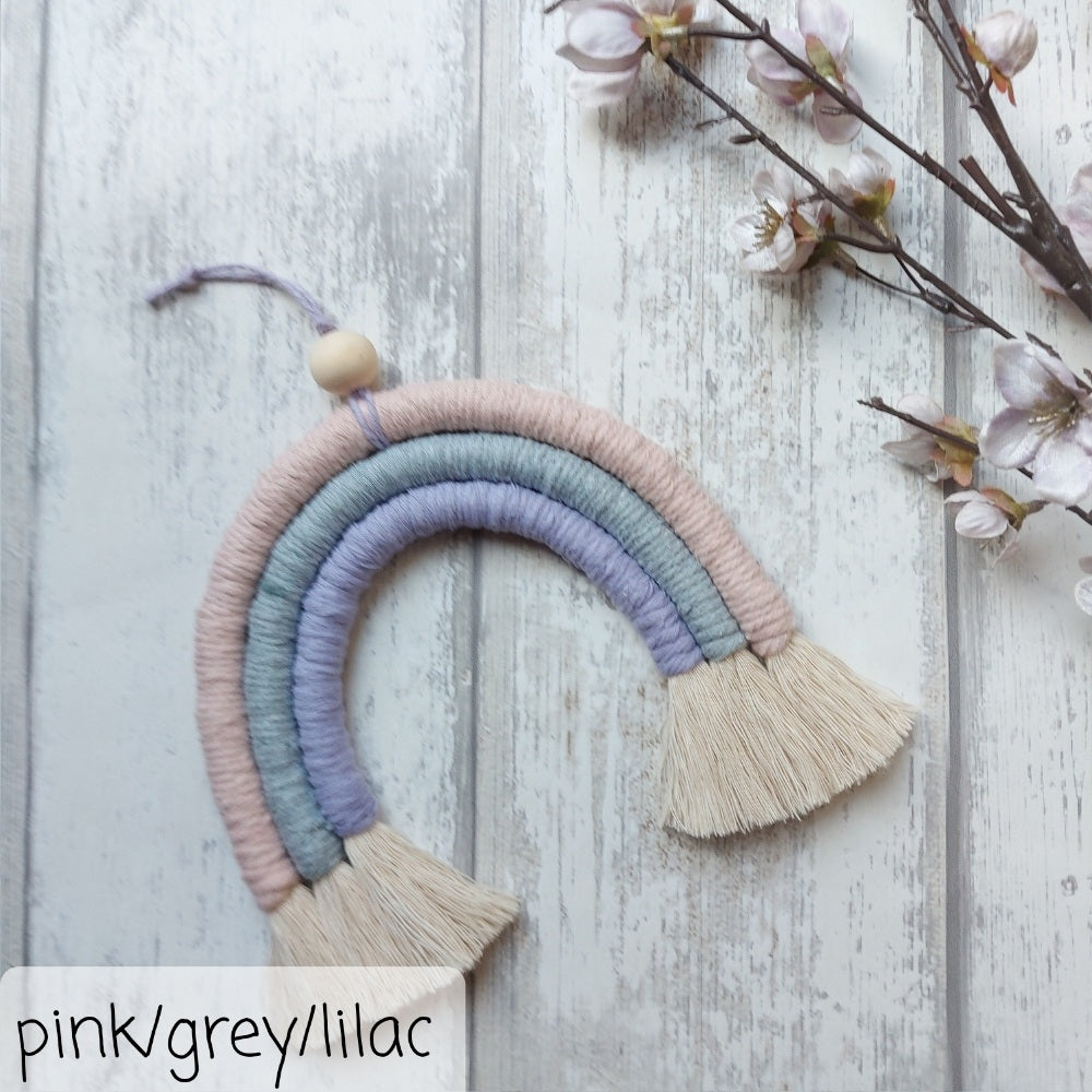 Macrame Rainbow Wall Hanging – Christmas Gift