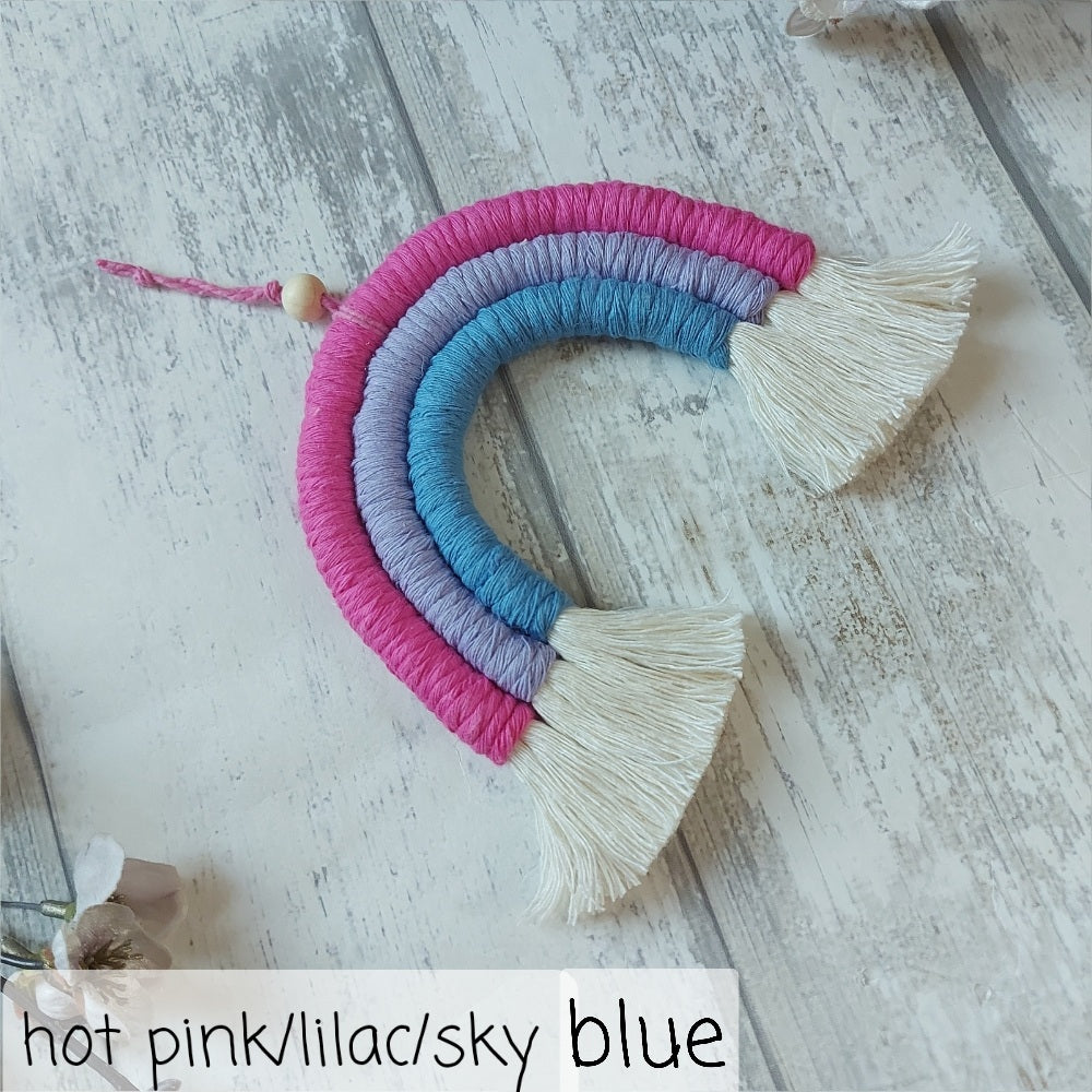Macrame Rainbow Wall Hanging – Christmas Gift