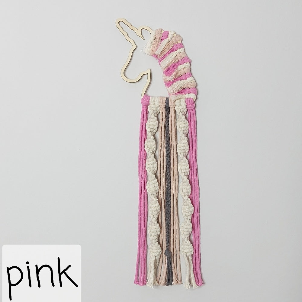 Handmade Macrame Unicorn Wall Hanging – Christmas Gift