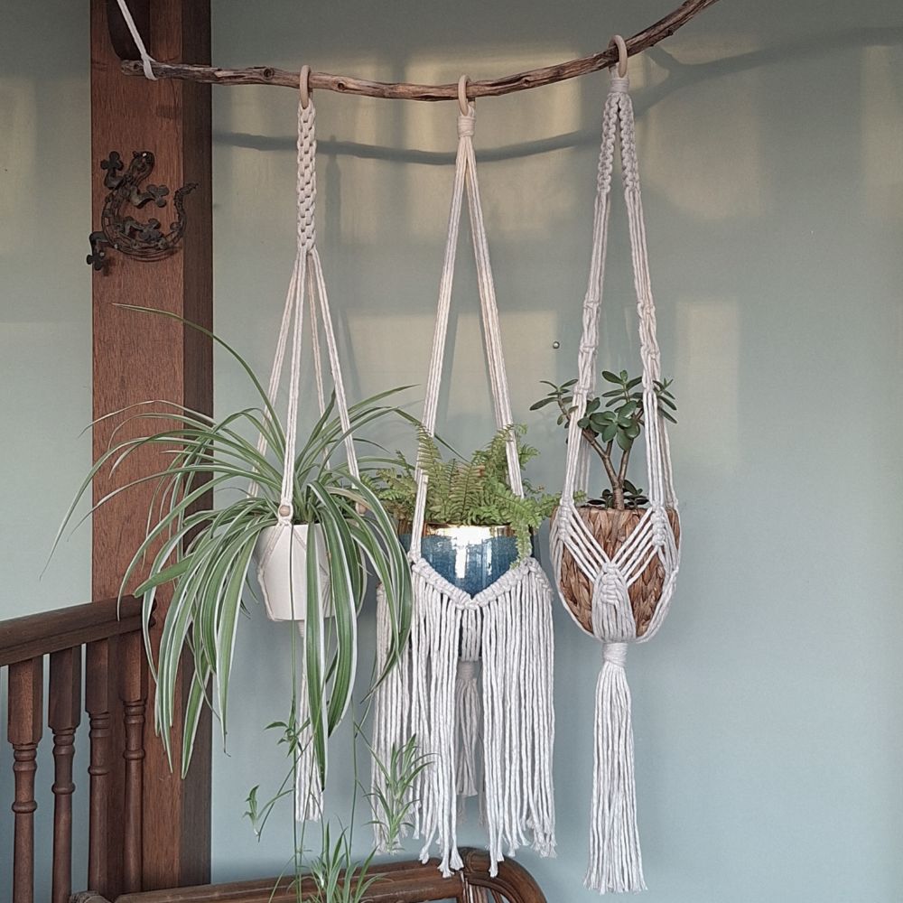 Handmade Macrame Plant Hanger – Christmas Gift for Her