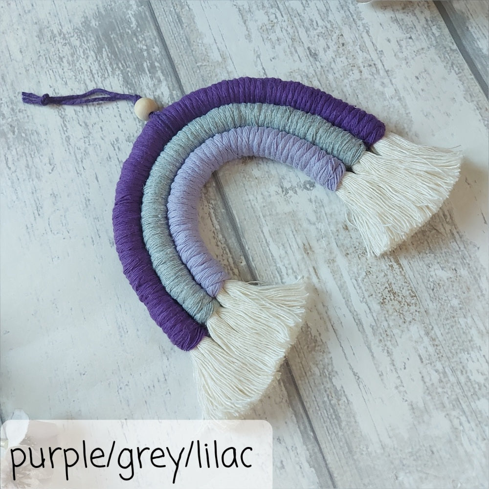 Macrame Rainbow Wall Hanging – Christmas Gift
