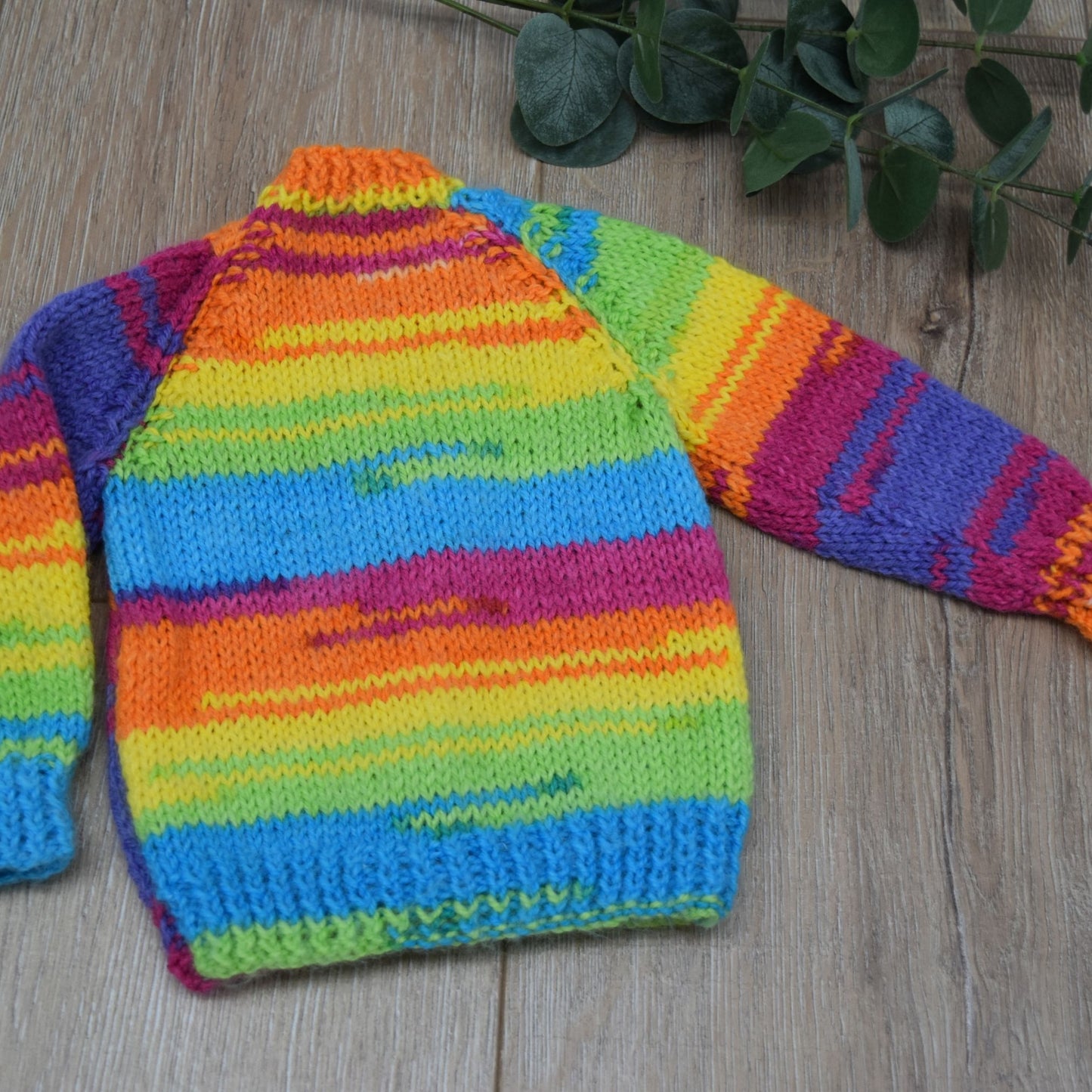 rainbow baby cardigan 
