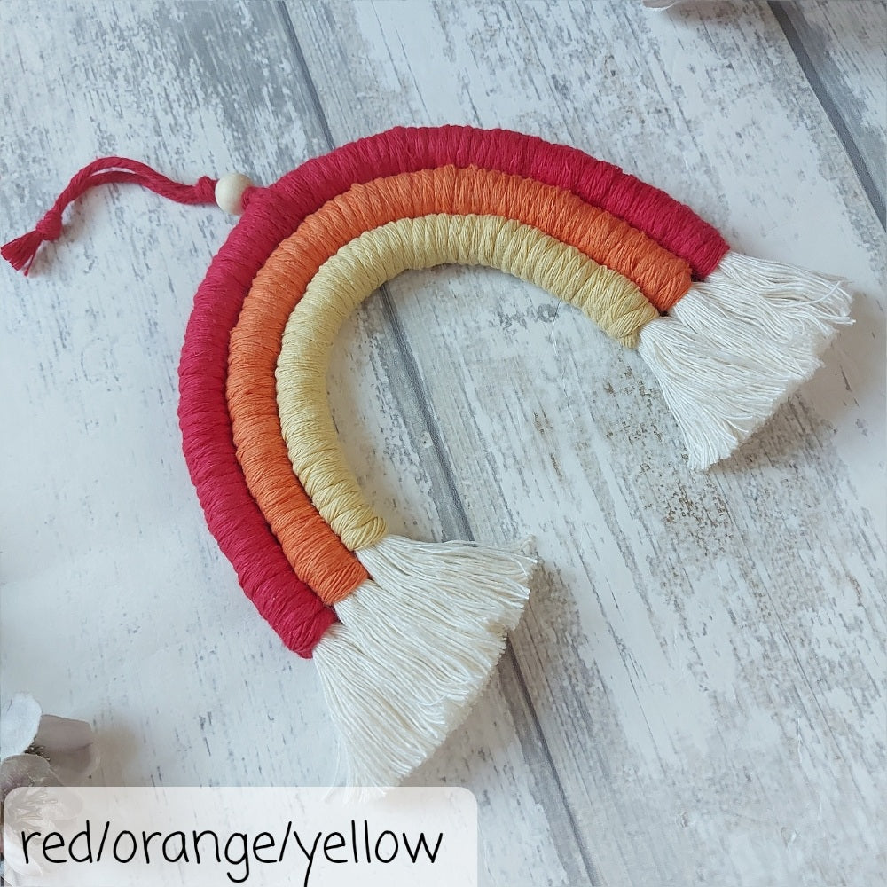 Macrame Rainbow Wall Hanging – Christmas Gift