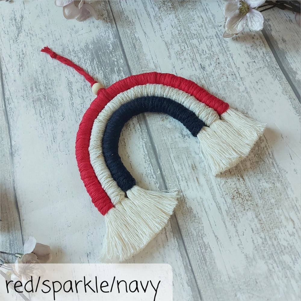 Macrame Rainbow Wall Hanging – Christmas Gift