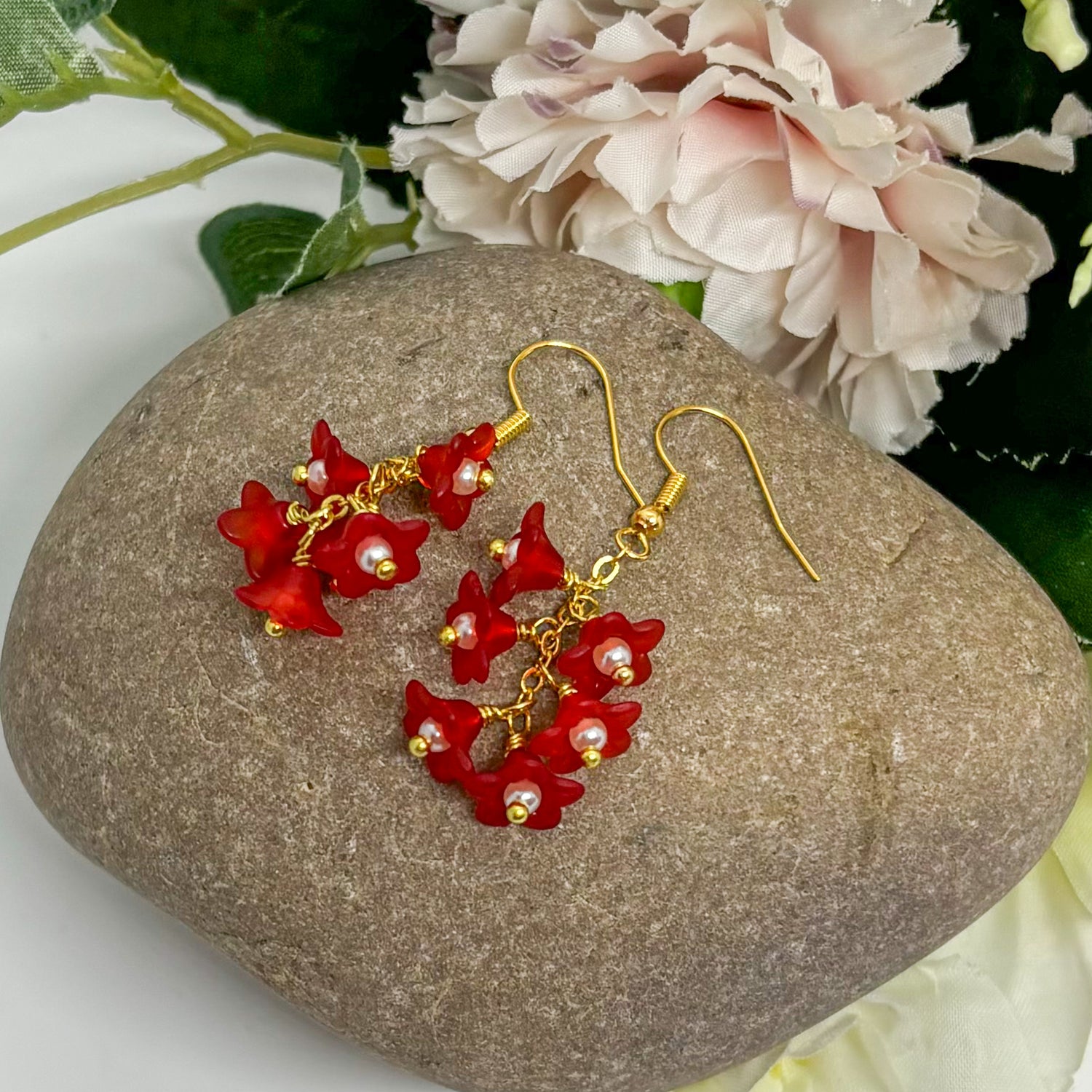 dangle-flower-earrings