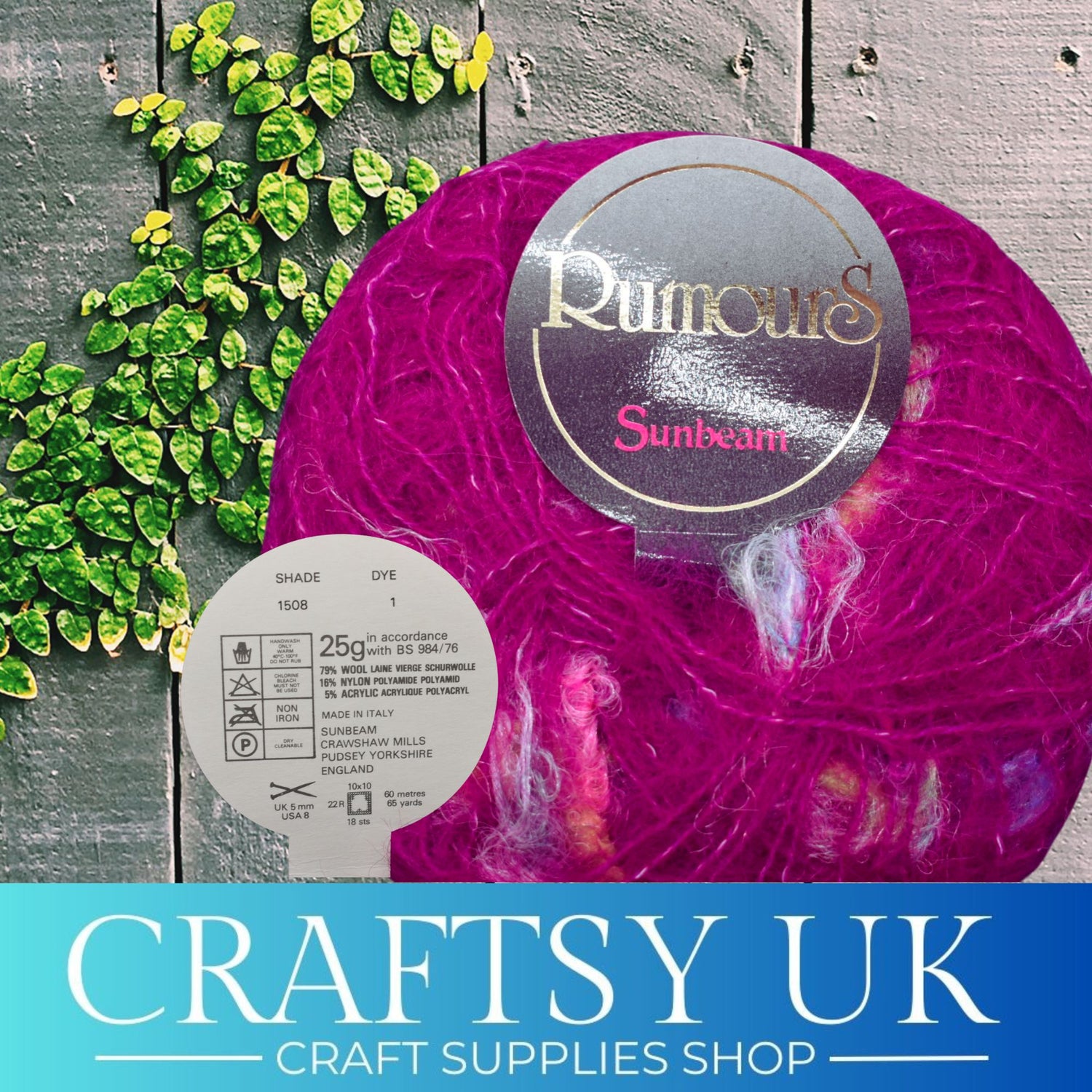 cerise mohair yarn