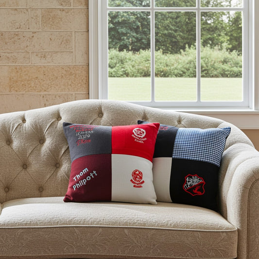 School Leavers Gift - Personalised Keepsake Cushion