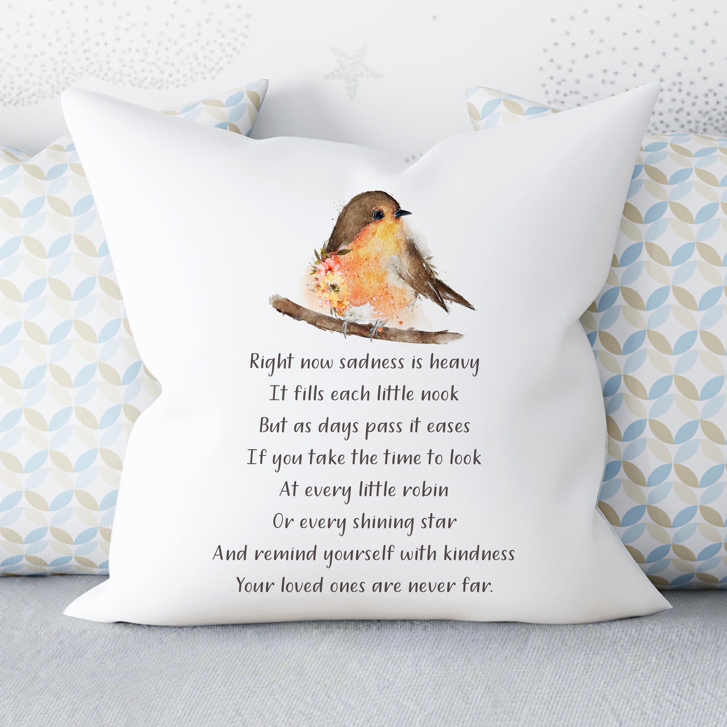 Robin Sympathy Cards - Personalised Robin Cards – Beautifully Handmade UK