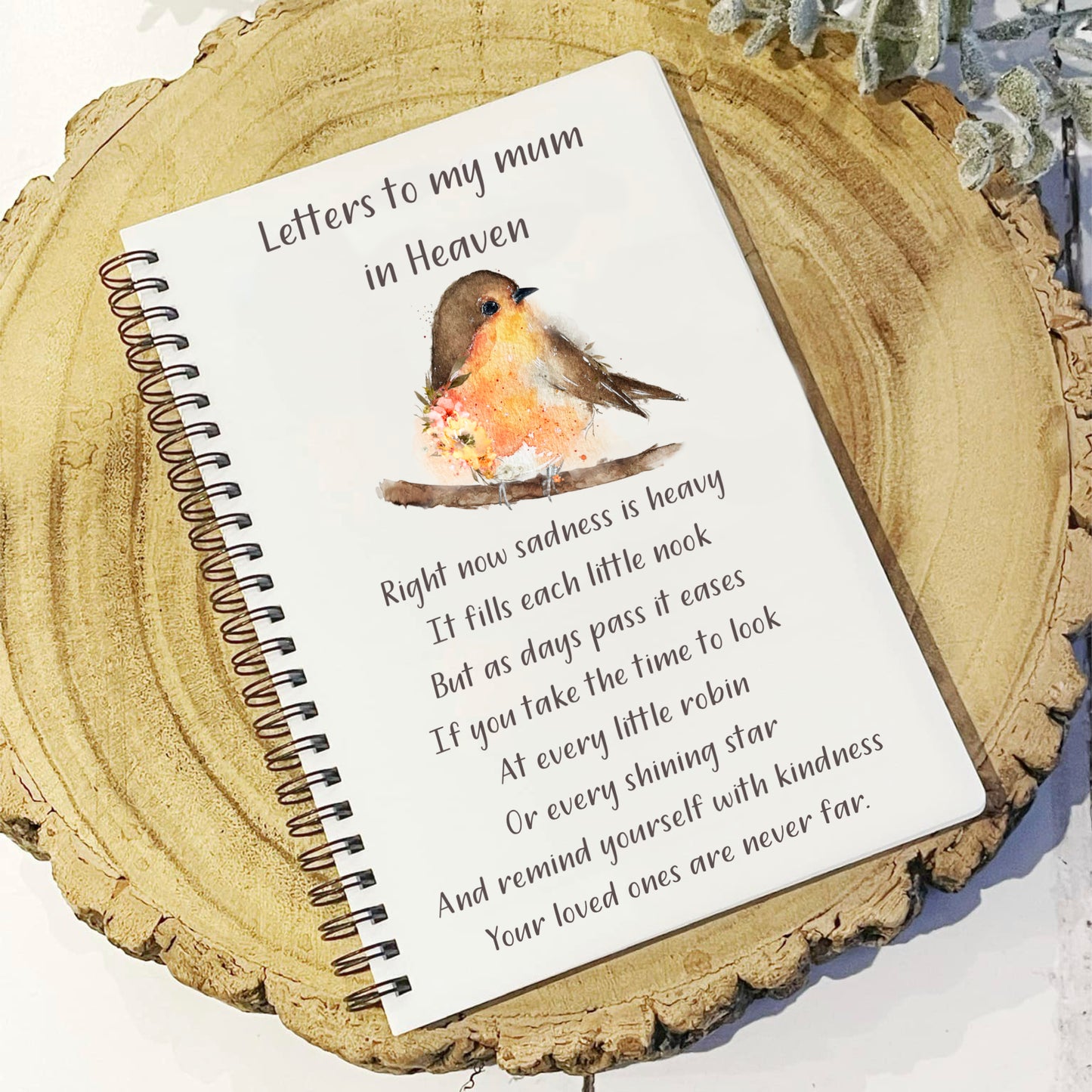 Robin Sympathy Cards - Personalised Robin Cards – Beautifully Handmade UK