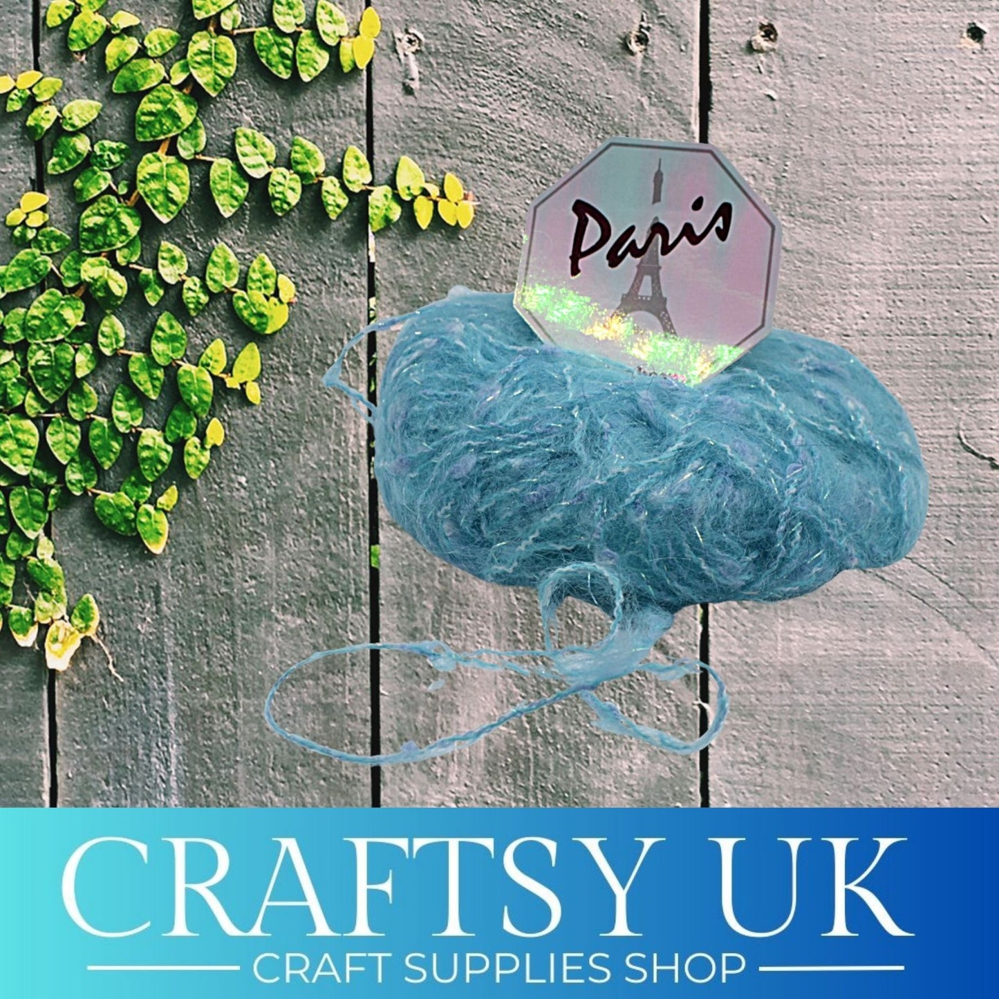 blue mohair yarn