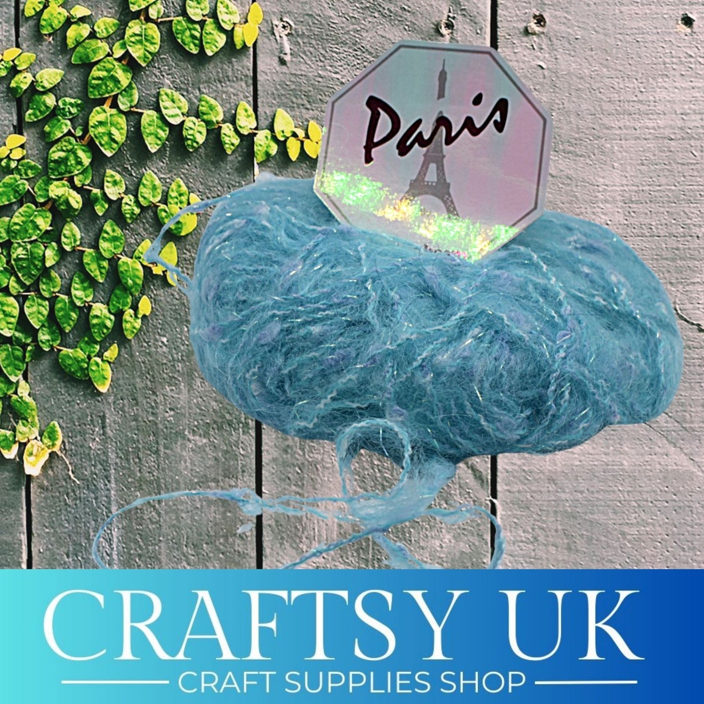 blue mohair yarn
