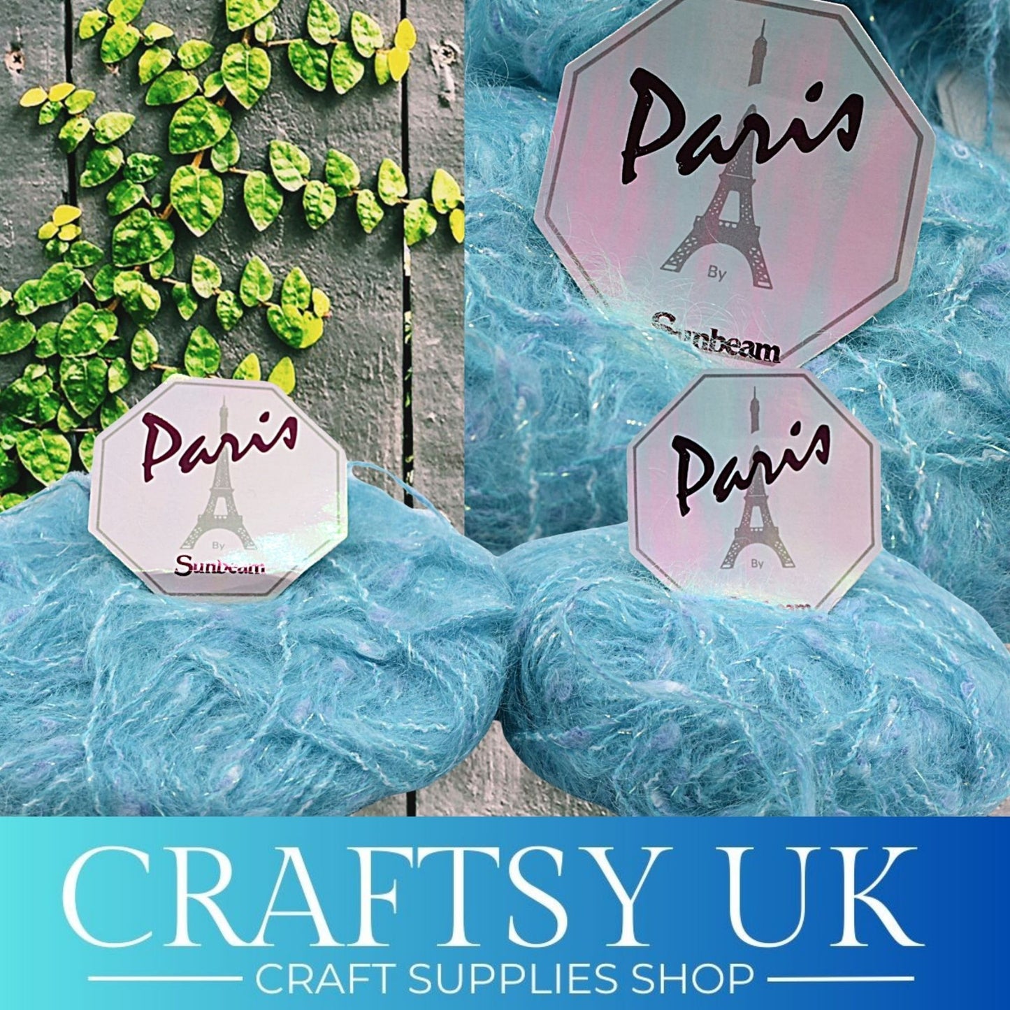 blue mohair yarn