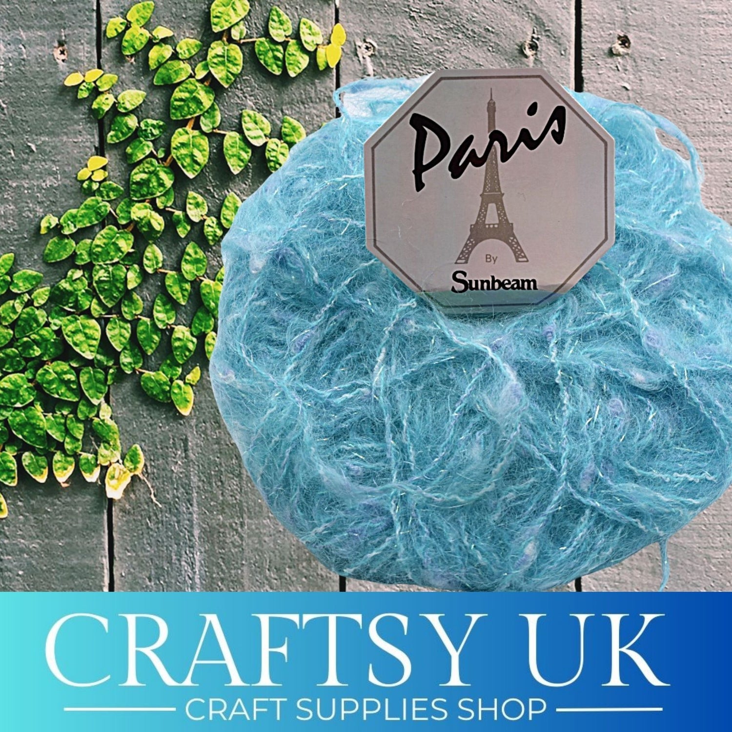 blue mohair yarn