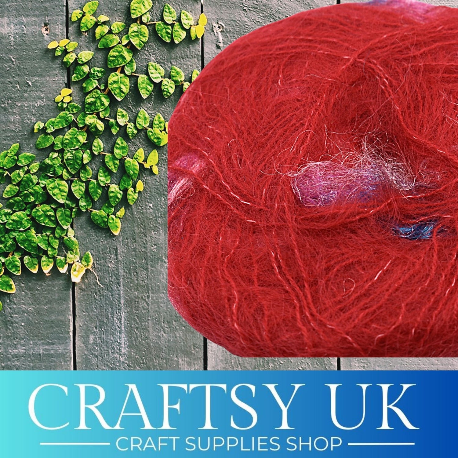 rumours red mohair yarn