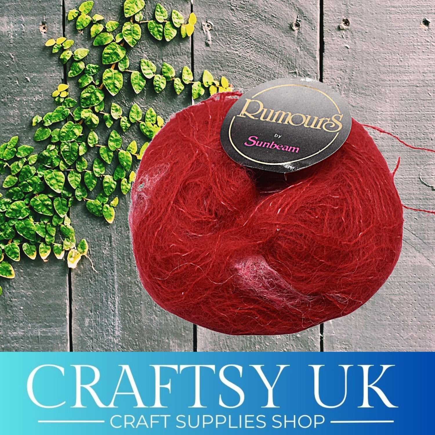 rumours red mohair yarn