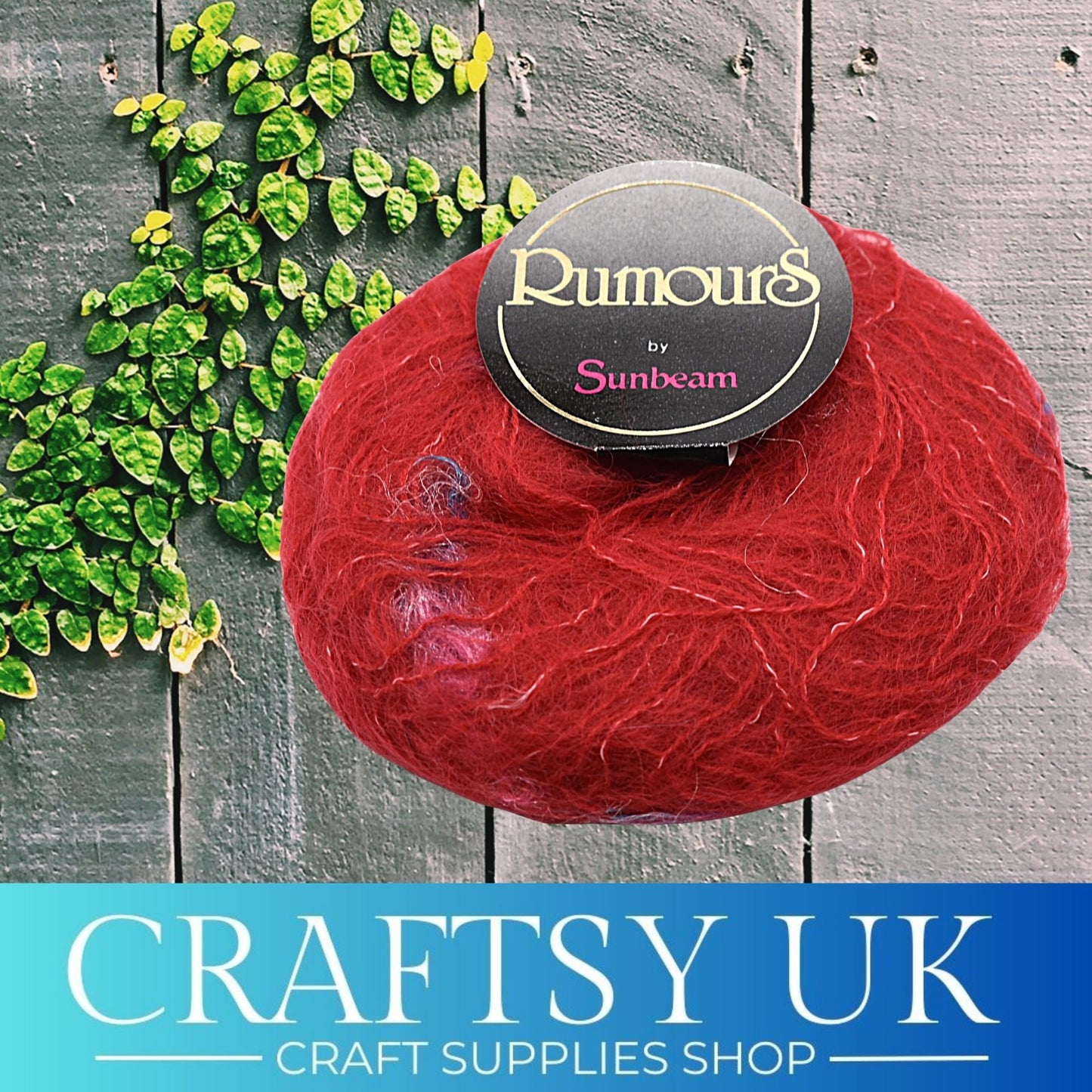 rumours red mohair yarn
