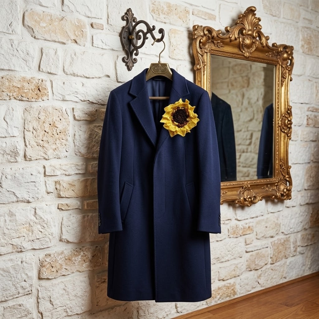Handmade Sunflower Brooch – Christmas Gift Idea