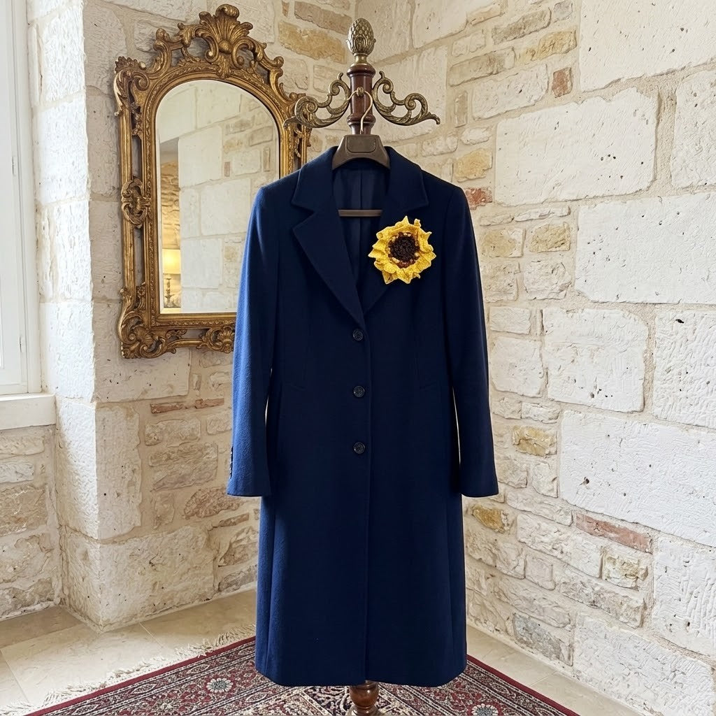Handmade Sunflower Brooch – Christmas Gift Idea