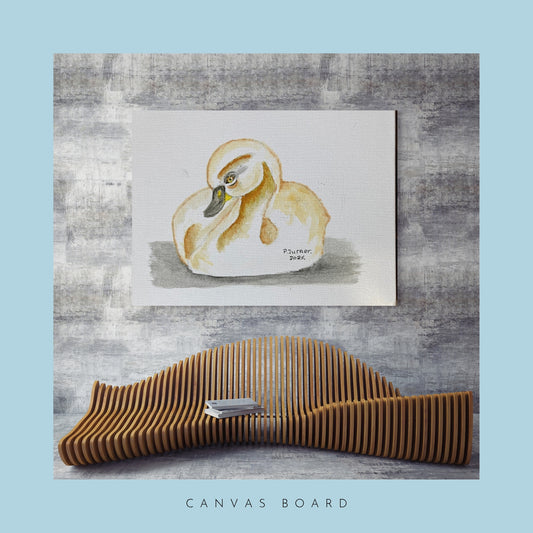 Swan Canvas Board