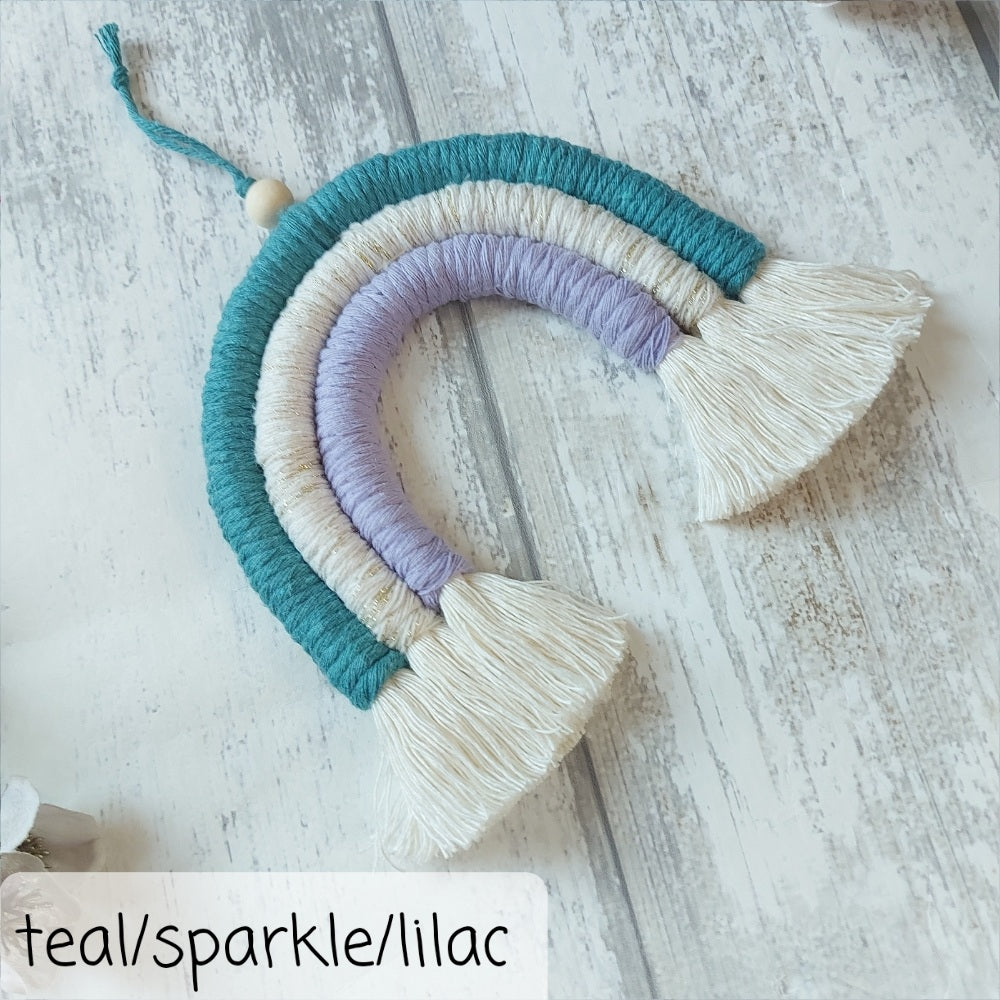 Macrame Rainbow Wall Hanging – Christmas Gift