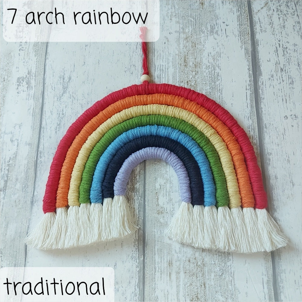 Macrame Rainbow Wall Hanging – Christmas Gift