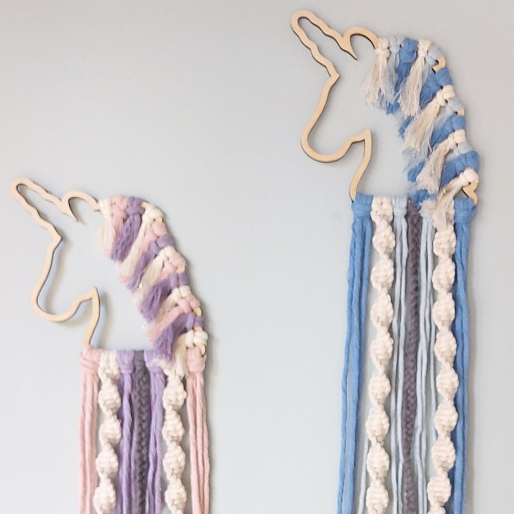 Handmade Macrame Unicorn Wall Hanging – Christmas Gift