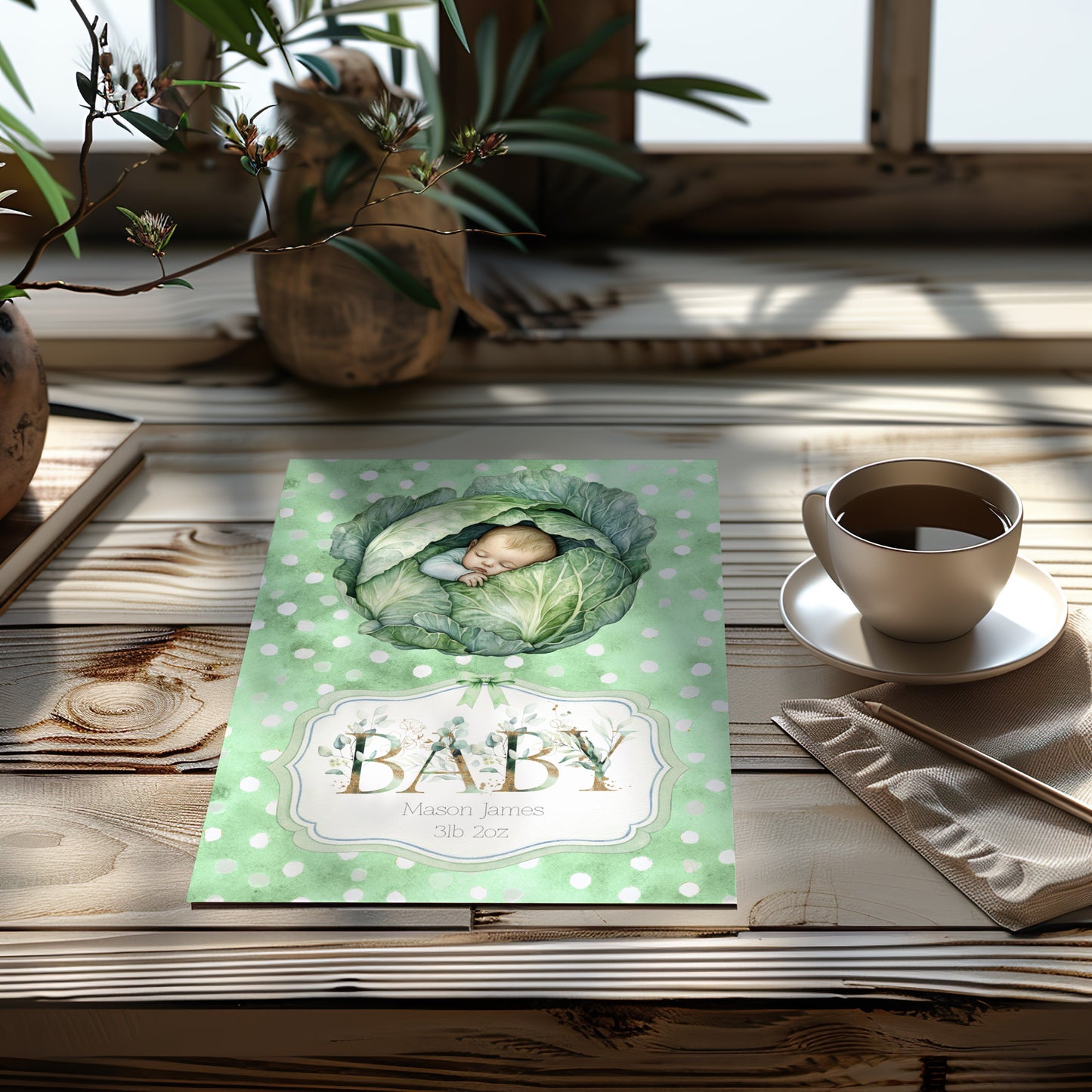 Little Sprout Newborn Baby Card - Celebrate Your New Arrival with Love