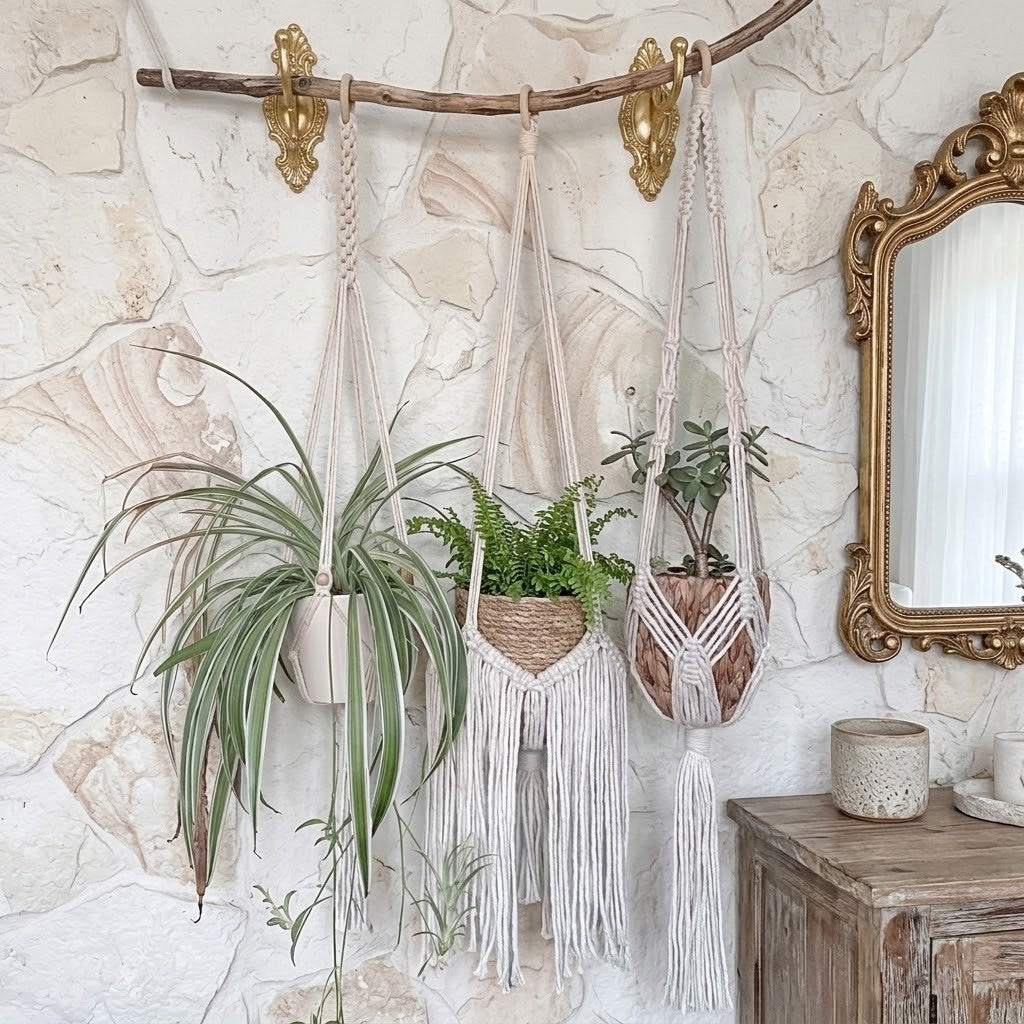 Handmade Macrame Plant Hanger – Christmas Gift for Her
