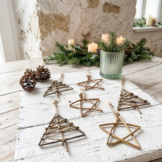 Handmade Willow Christmas Ornaments – Rustic Festive Decor