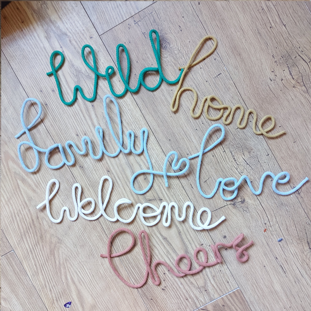 Custom Wire Words – Handmade Personalised Wall Decor