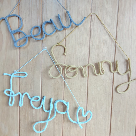 custom name wall art