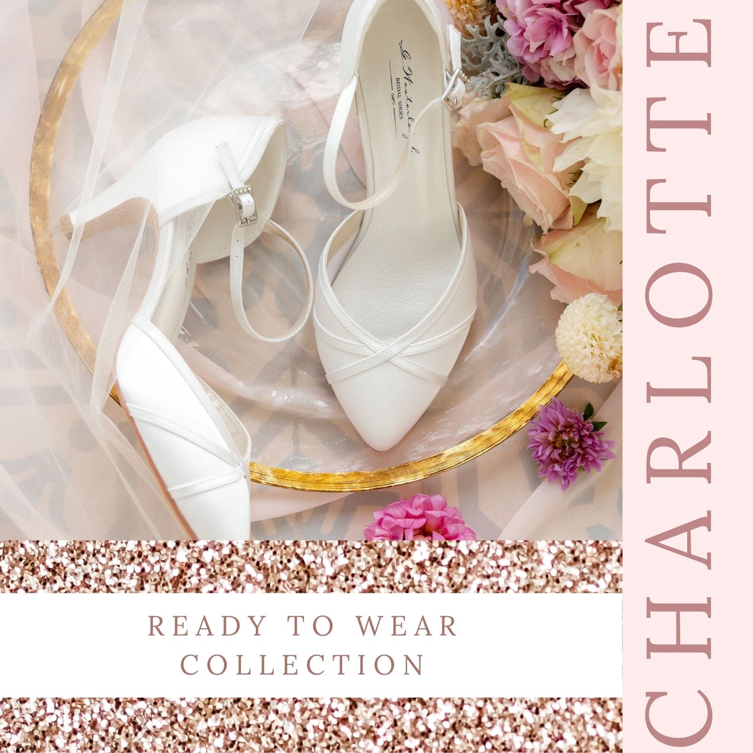 Short sales bridal heels