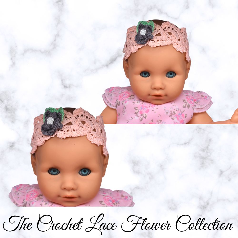 crochet baby headband