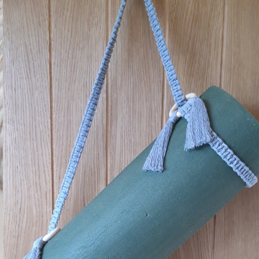Macrame Yoga Mat Strap  Yoga Lover Gift – Beautifully Handmade UK